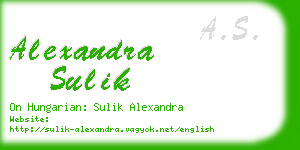 alexandra sulik business card